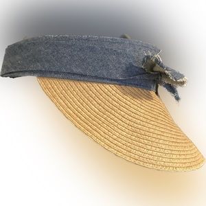 💴Sold💴 Inc International Concepts Distressed-Denim Visor One Size